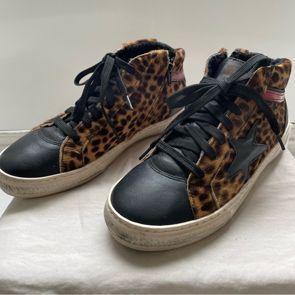 Piranha distressed cheetah high tops - Picture 4 of 6
